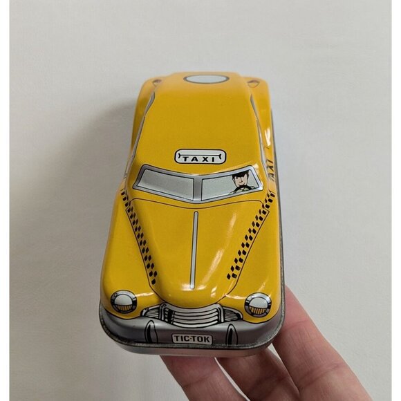 Fossil Watch Yellow Taxi Car Tin Collectible Tin 1993 EMPTY - Picture 2 of 9